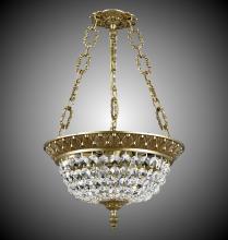 American Brass & Crystal PD8212-P-04G - 12"W 3 Light Corinthian Pendant