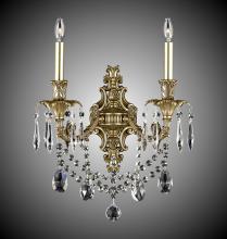 American Brass & Crystal WS2080-A-01G-PI - 2 Light Finisterra with draping Wall Sconce