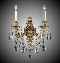 American Brass & Crystal WS2080-A-10G-ST - 2 Light Finisterra with draping Wall Sconce