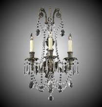 American Brass & Crystal WS2083-A-01G-PI - 3 Light Finisterra with draping Empire Wall Sconce