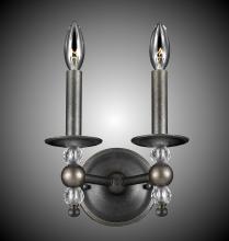 American Brass & Crystal WS3262-32G-36G-ST - 2 Light Magro Wall Sconce