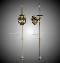 American Brass & Crystal WS3263-32G-36G-ST - 1 Light Magro Extended Wall Sconce