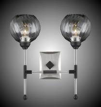 American Brass & Crystal WS3360-2-32G - 2 Light Magro Globe Wall Sconce
