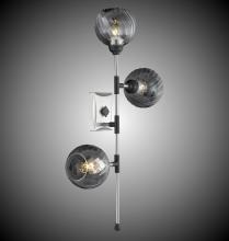 American Brass & Crystal WS3360-3-32G - 3 Light Magro Globe Wall Sconce