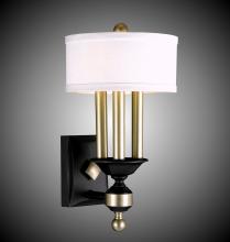 American Brass & Crystal WS5401-35S-ST-GL - 4 Light Kensington Extened Wall Sconce with Shade