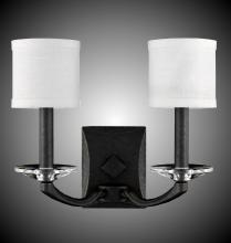 American Brass & Crystal WS5482-37G-ST-HL - 2 Light Kensington Wall Sconce with Shades