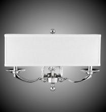American Brass & Crystal WS5483-32G-36G-ST-GL - 2 Light Kensington Wall Sconce with Rectangular Shade