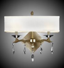 American Brass & Crystal WS5661-G-37G-38G-ST-HL - 2 Light Kaya Rectangular Shade Wall Sconce