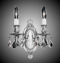 American Brass & Crystal WS9412-A-10W-PI - 2 Light Oblong Wall Sconce
