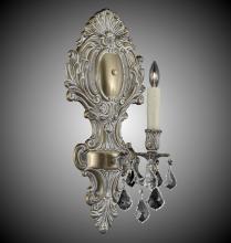 American Brass & Crystal WS9426-A-10G-ST - 1 Light Fleur-De-Lis Large Wall Sconce