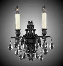 American Brass & Crystal WS9482-A-02G-PI - 2 Light Filigree Wall Sconce