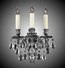 American Brass & Crystal WS9483-U-05S-PI - 3 Light Filigree Wall Sconce