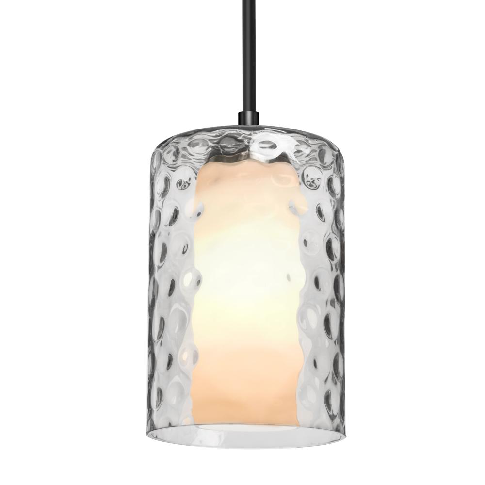 Besa, Esa Cord Pendant, Clear, Black Finish, 1x5W LED