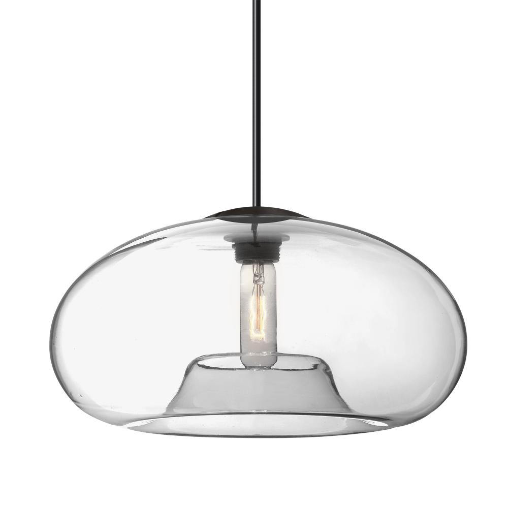 Besa Pendant Bana 15 Black Clear 1x8W LED Filament