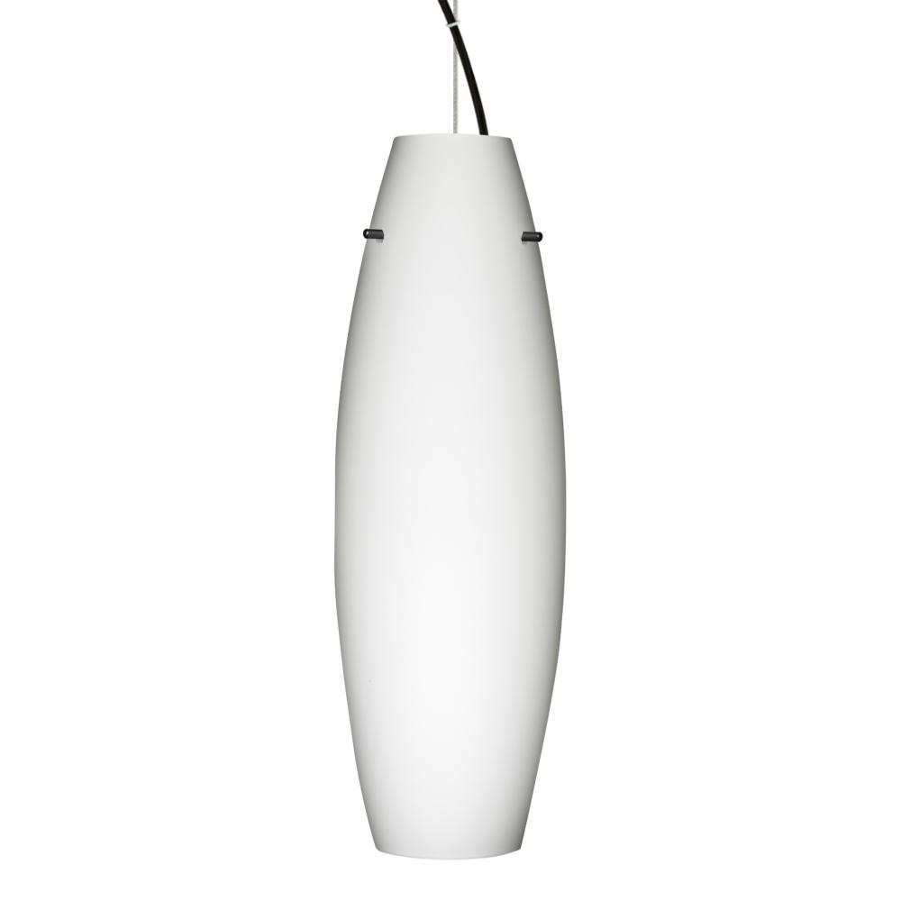 Besa Suzi 18 Pendant Opal Matte Black 1x11W LED