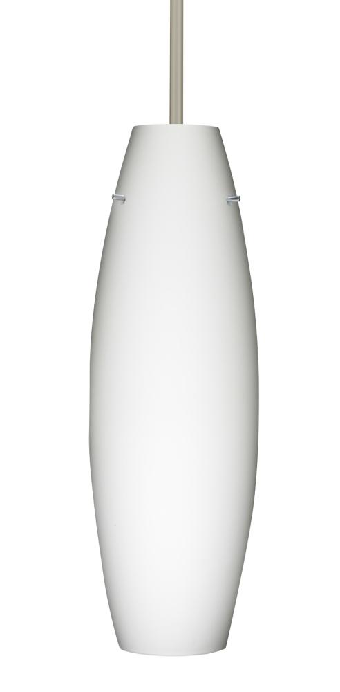 Besa Stem Pendant Suzi 18 Satin Nickel Opal Matte 1x150W Medium Base A21