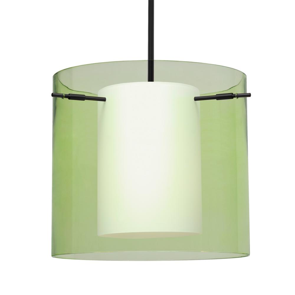 Besa Pahu 12 LED Pendant 1Tt Transparent Olive Black 1x11W LED