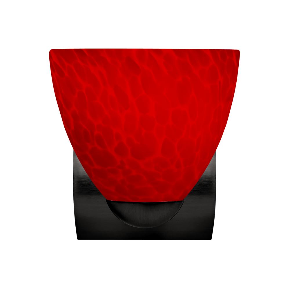 Besa, Sasha Mini Sconce, Red Cloud, Black Finish, 1x9W LED