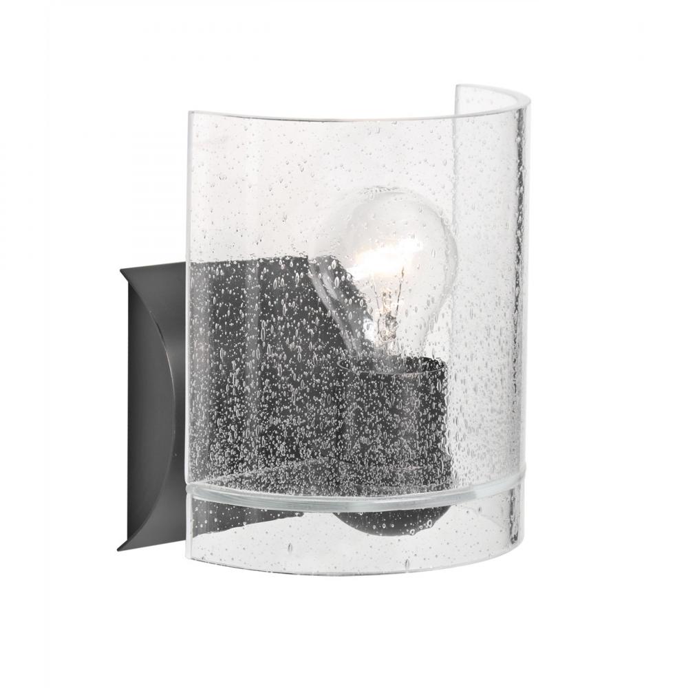 Besa, Celtic Wall Sconce, Bubble, Black Finish, 1x8W LED Filament