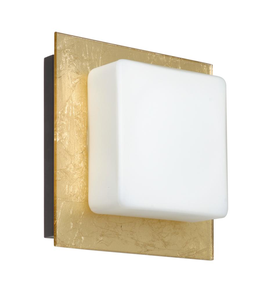 Besa Wall Alex Bronze Opal/Gold Foil 1x5W LED