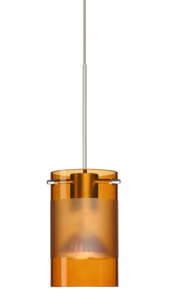 Besa Scope Pendant 1xp Armagnac/Frost Satin Nickel 1x5W LED Mr16
