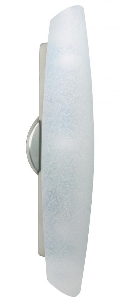 Besa Wall Aero 21 Satin Nickel Stucco 2x5W LED