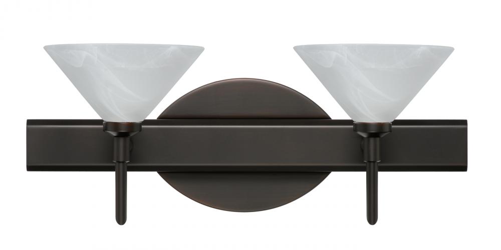 Besa Wall Kona Bronze Marble 2x5W LED