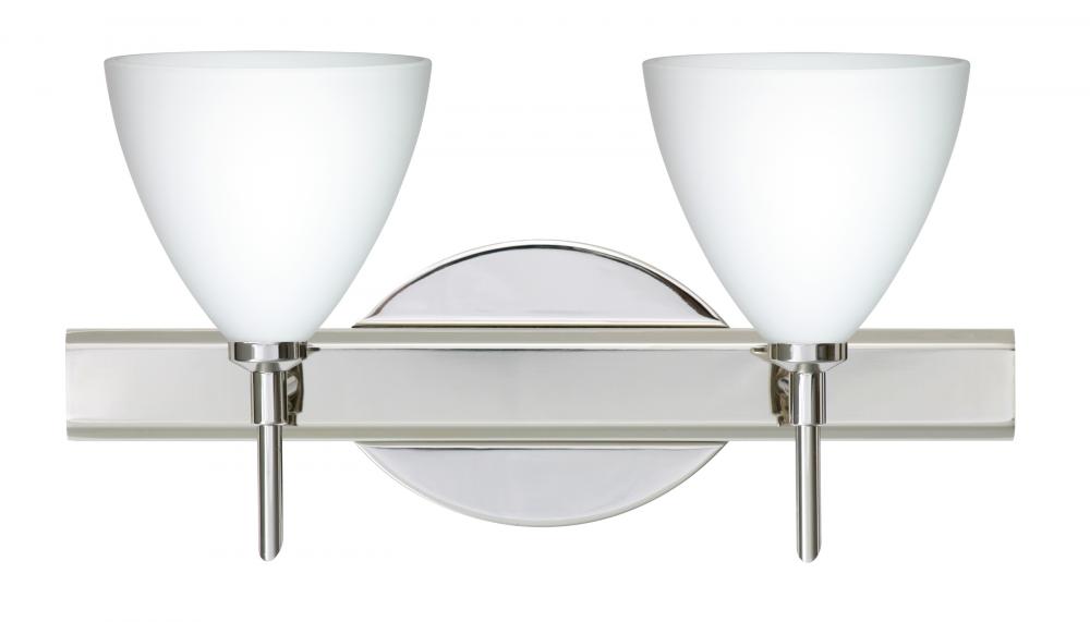 Besa Wall Mia Chrome Opal Matte 2x5W LED