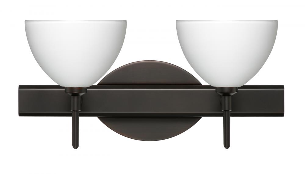Besa Wall Brella Bronze White 2x40W G9