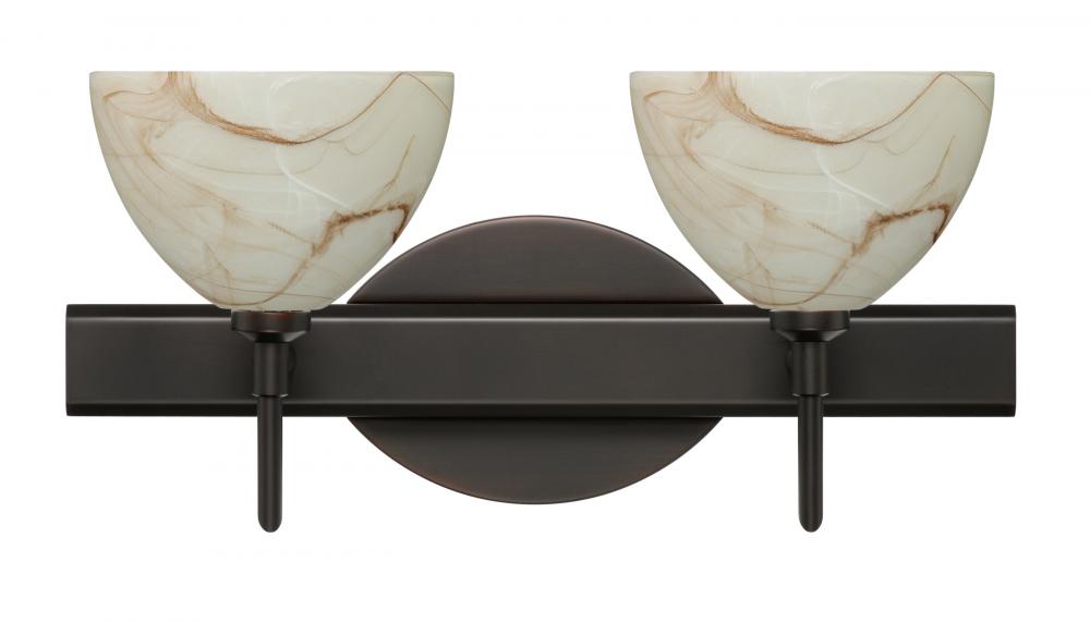 Besa Wall Brella Bronze Mocha 2x5W LED