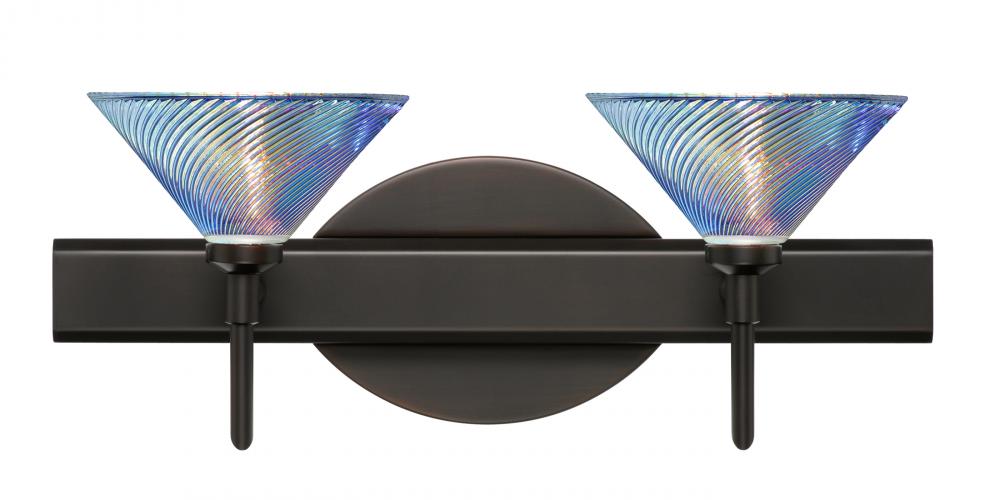 Besa Wall Swirl Bronze Dicro Swirl 2x5W LED