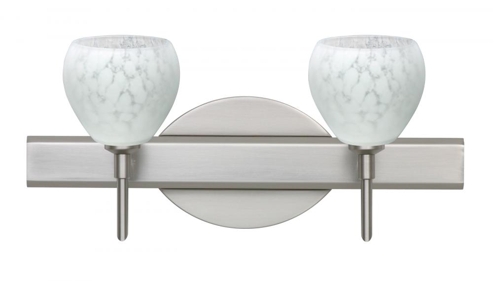 Besa Wall Tay Tay Satin Nickel Carrera 2x5W LED