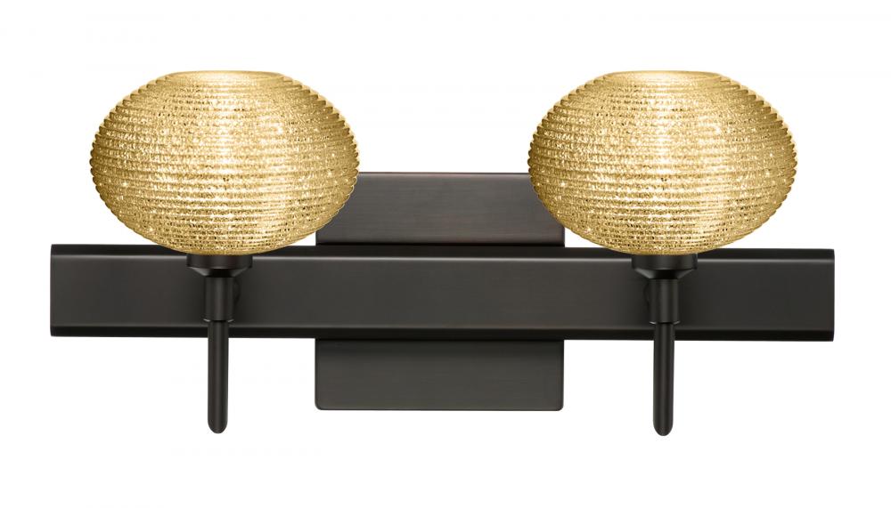 Besa Wall Lasso Bronze Gold Glitter 2x5W LED