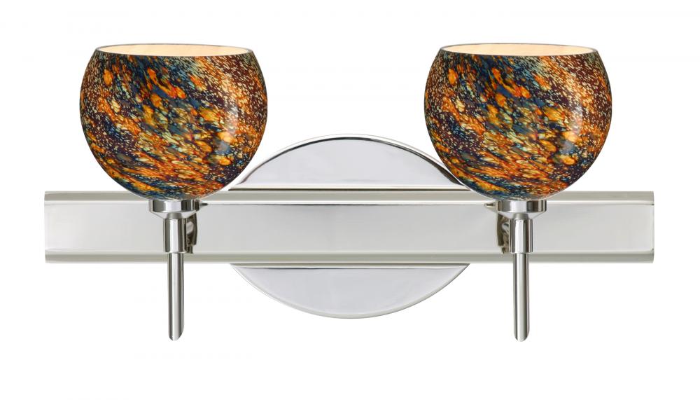 Besa Wall Palla 5 Chrome Ceylon 2x5W LED