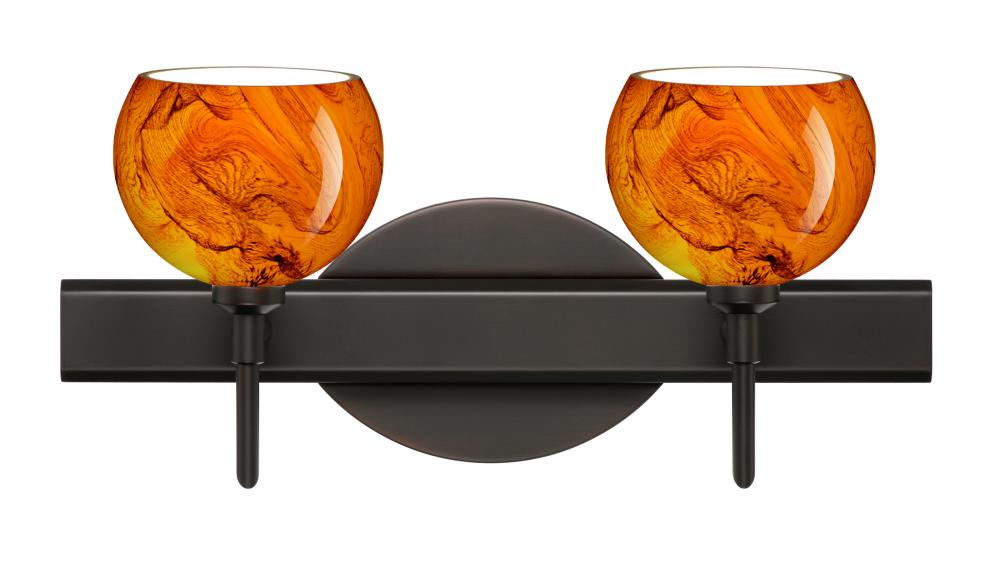 Besa Wall Palla 5 Bronze Habanero 2x5W LED