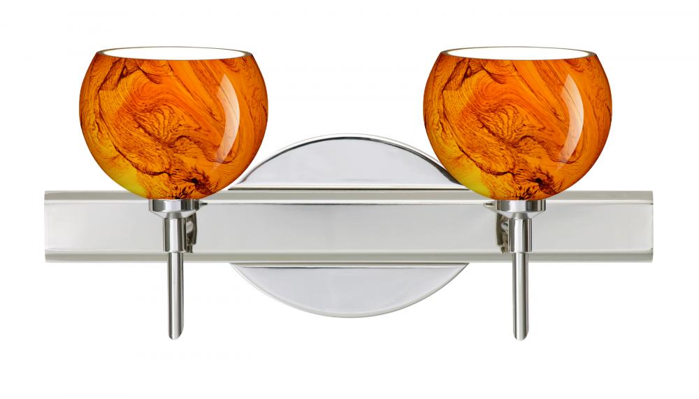 Besa Wall Palla 5 Chrome Habanero 2x5W LED