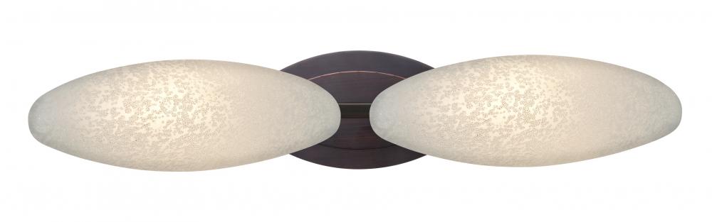 Besa Wall Aero Bronze Stucco 2x5W LED