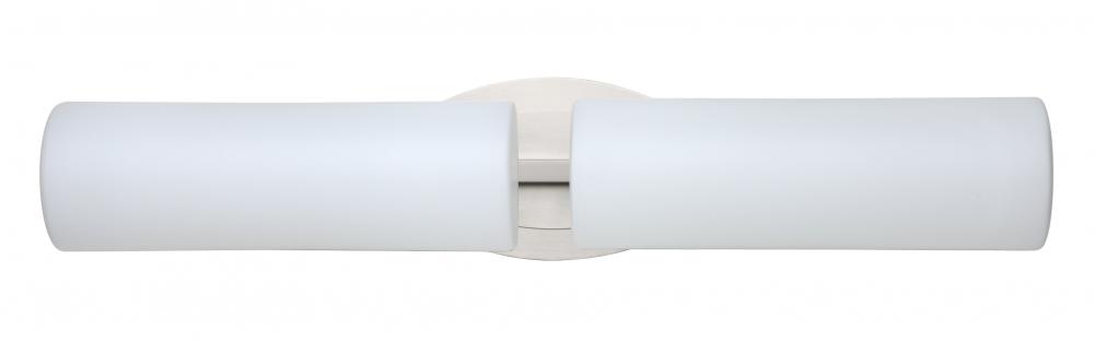 Besa Wall Baaz Satin Nickel Opal Matte 2x5W LED