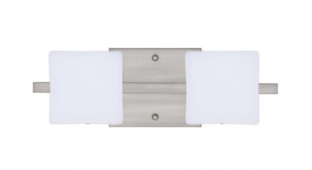 Besa Wall Alex Satin Nickel Opal Matte 2x5W LED