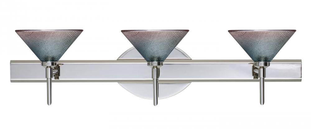 Besa Wall Kona Chrome Bi-Color 3x5W LED