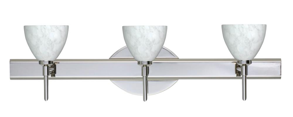 Besa Divi Wall 3SW Carrera Chrome 3x5W LED