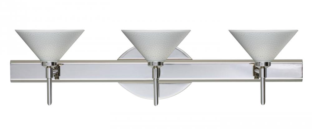 Besa Wall Kona Chrome White Starpoint 3x5W LED