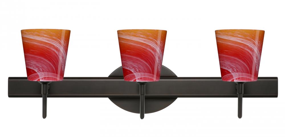 Besa Wall Canto 5 Bronze Solare 3x40W G9