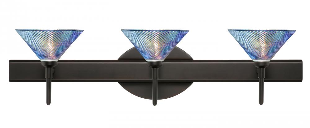 Besa Wall Swirl Bronze Dicro Swirl 3x5W LED