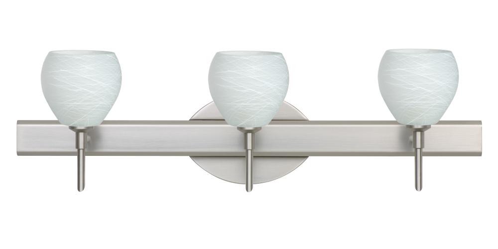 Besa Wall Tay Tay Satin Nickel Cocoon 3x5W LED