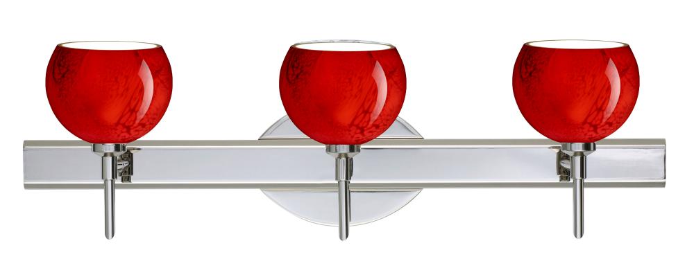 Besa Wall Palla 5 Chrome Magma 3x5W LED