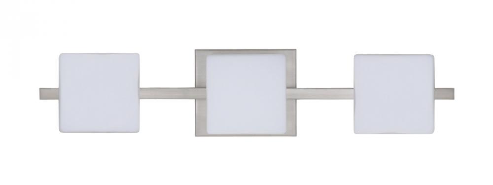 Besa Wall Alex Satin Nickel Opal Matte 3x5W LED