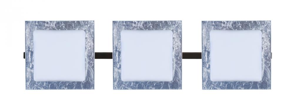 Besa Wall Alex Bronze Opal/Silver Foil 3x5W LED