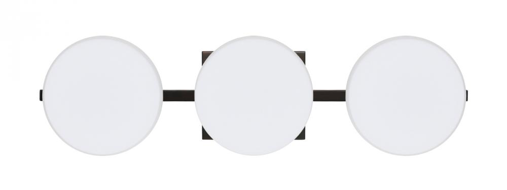 Besa Wall Ciro Bronze Opal Matte 3x5W LED