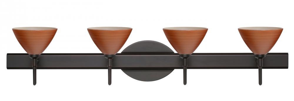 Besa Wall Domi Bronze Cherry 4x5W LED